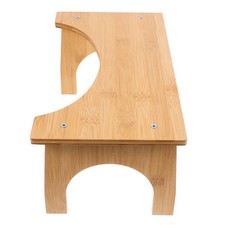 Squat Toilet Step Stool Wooden Potty Bench Foot Stool for Bathroom Use
