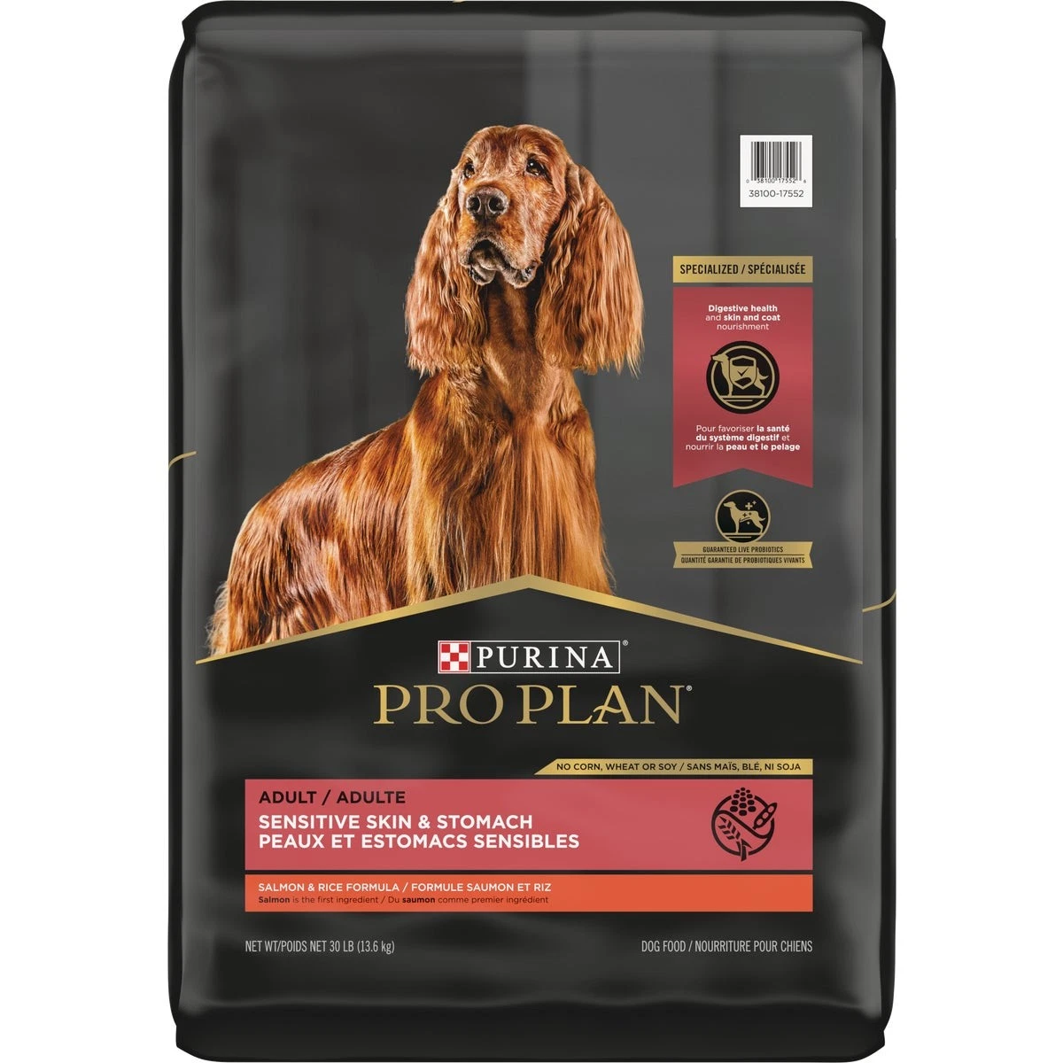 Purina Pro Plan Sensitive Skin & Stomach 30 Lb. Salmon & Rice Flavor Adult Dry