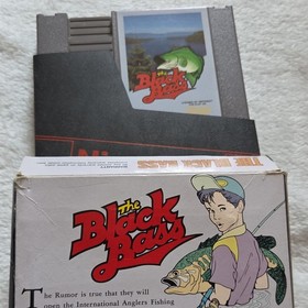 HOT-B The Black Bass NES Complete w/ Box NTSC-U/C Sports Fishing 1989