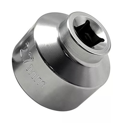 Oversized Metal Oil Filter Socket Wrench Compatible with Popular Car Brands