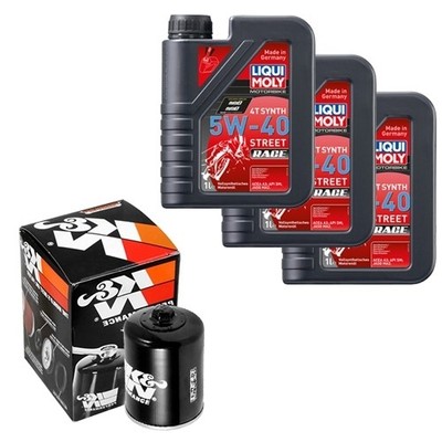 K&N Ölfilter Set LM 5W-40 Race 3L für Arctic Cat Alterra 1000 TRV XT EFT EPS 17