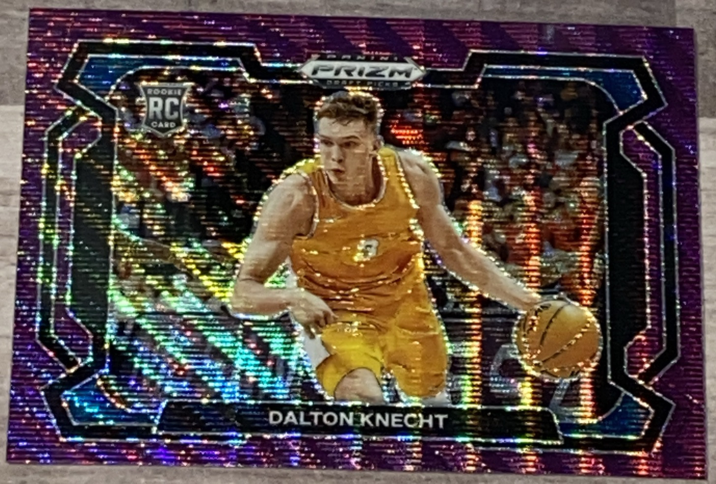 Dalton Knecht 2024-25 Prizm Draft Picks RC Variation Purple Wave #50 Lakers Nm/M