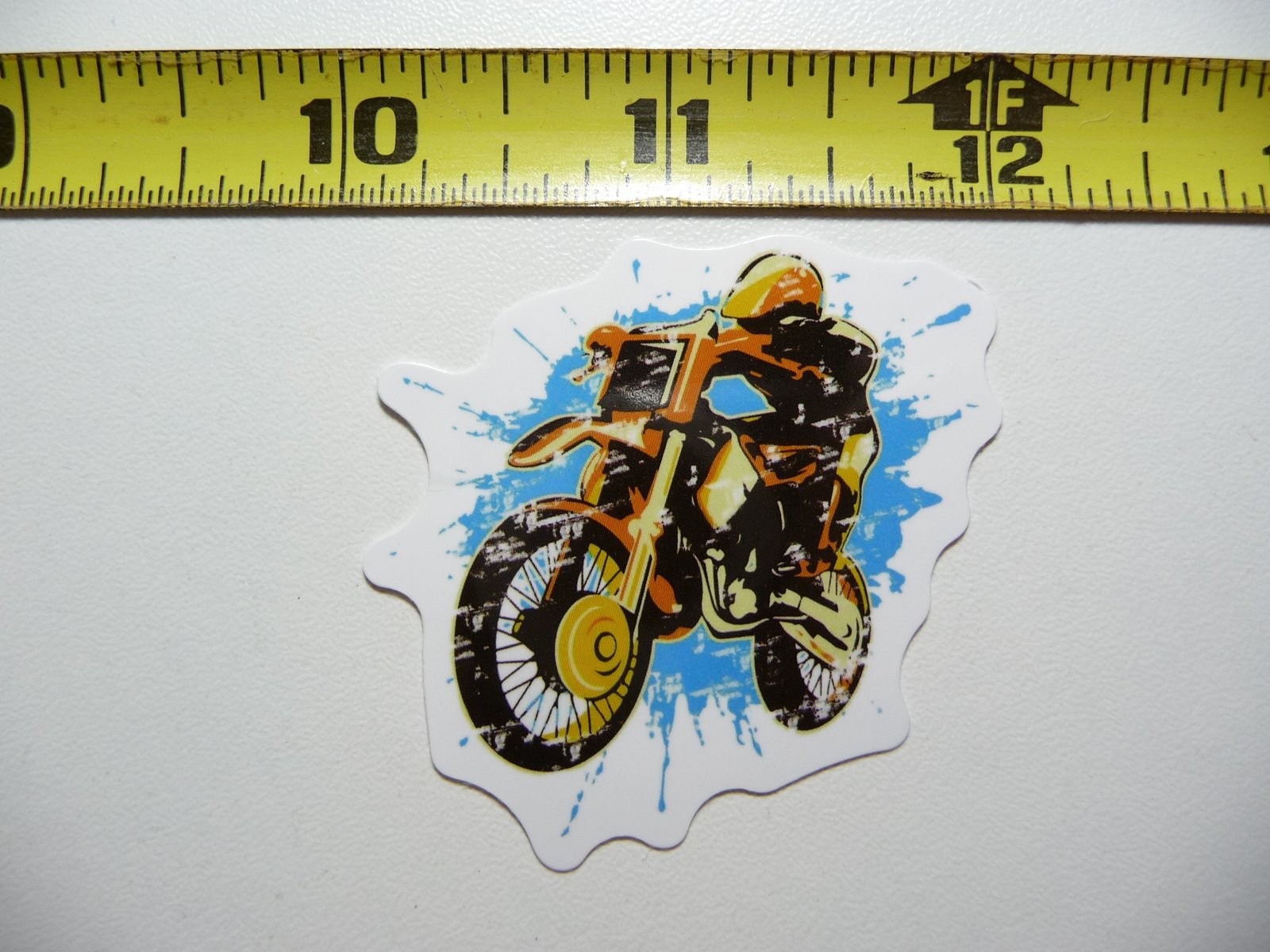 Motorcycle Watercolor Fan Team Vet Decal Sticker