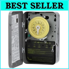 40 Amp Indoor Timer Switch with Manual Override - 24-Hour Mechanical Operation