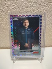 2022 Topps Chrome Formula 1-Jost Capito #106 Purple Checker Flag Refractor 1/199
