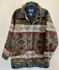 Rare PENDLETON 90s USA Vintage Thinsulate M Navajo Chief Joseph Zip Southwest