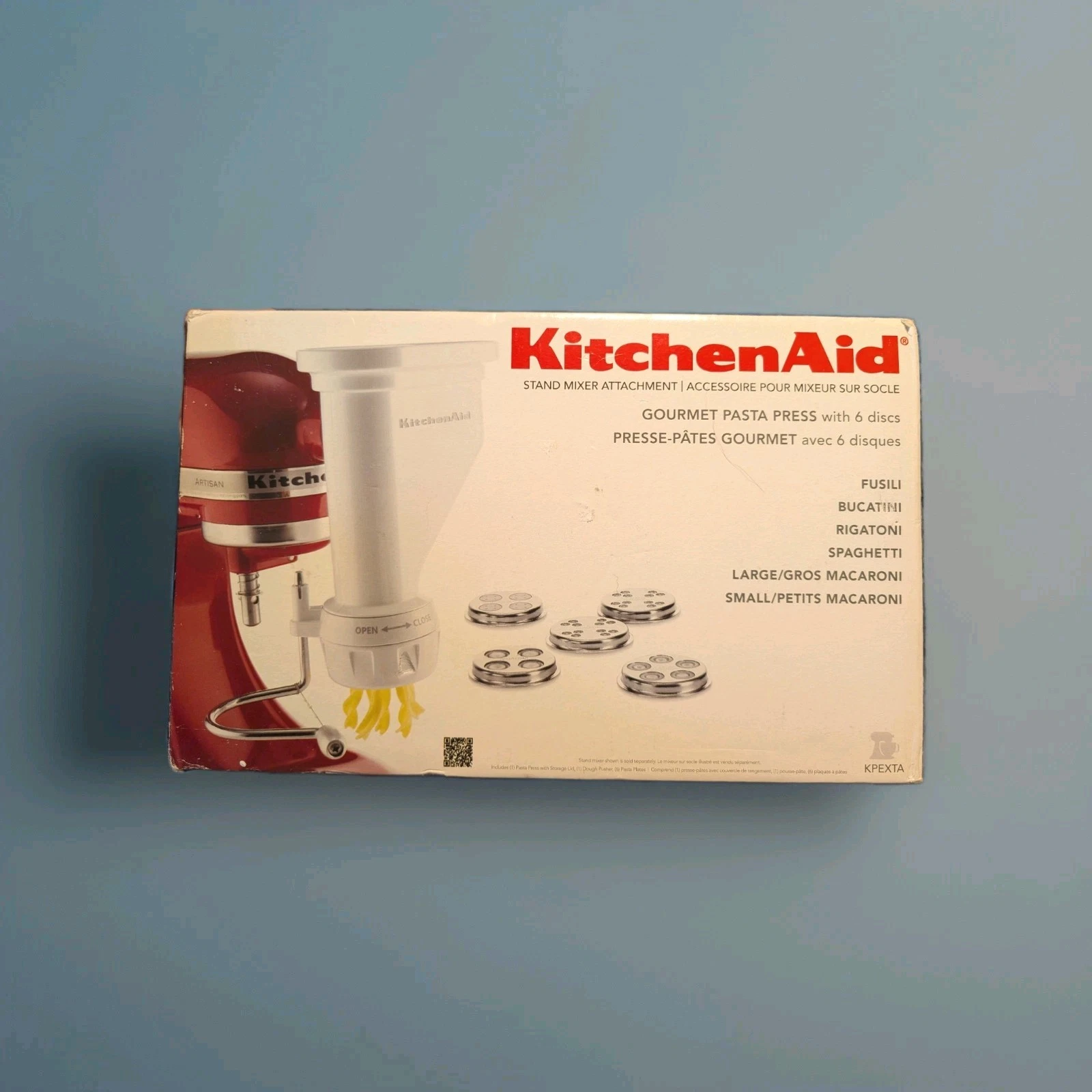 KitchenAid KPEXTA Gourmet Pasta Press Stand Mixer Attachment w/ 6 pasta plates