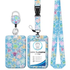 Sea Turtle Badge Holder with Lanyard, Lanyards for ID Badges