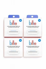 4 BOXES OF BILLIE BLADE RAZOR REFILL CARTRIDGES 4 IN EACH BOX 4 Packs
