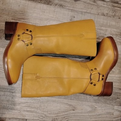 NEW FRYE CAMRYN Tall Harness Pull On Leather Boot Women's Sz 7M NWT 