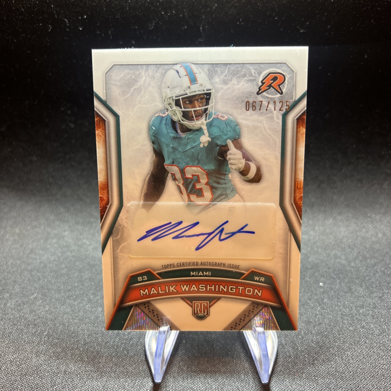 Malik Washington Topps Resurgence Resurgence Rookie Signatures #RRSMW White Surge
