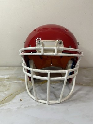 Schutt Recruit Hybrid Football Helmet Gloss Red Sz Youth Medium 2015yr #169