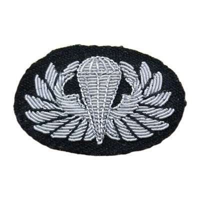 US Army Vietnam Era Silver Bullion Clutch Back Airborne Parachute Jump Wing