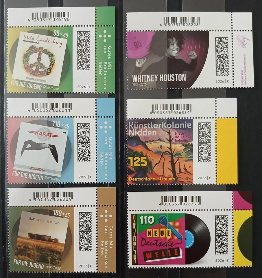 Bund 2026 August Ausgaben MiNr. 3981 - 3986  postfrisch  ( Bitte auswählen ) - Bild 1 von 1