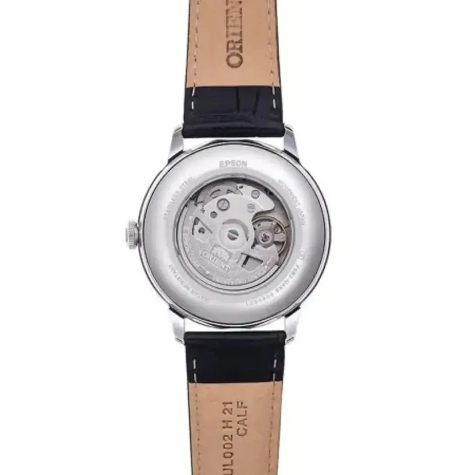 Reloj para hombre Orient Bambino RA-AK0802S automático sol y luna esfera blanca 41,5 mm Foto 2 de 3