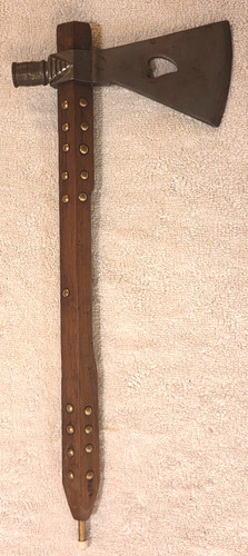 1800s Native American Pipe Tomahawk – Cherokee Style Trade Axe Smoking Pipe