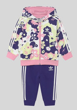 Adidas Originals Kids' Flower Print Tracksuit Set 2T