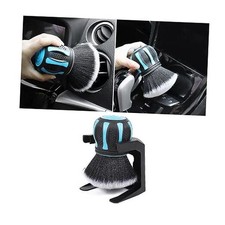 Car Detailing Brush, Ultra Soft Auto Interior Dusting Brush with Storage Blue