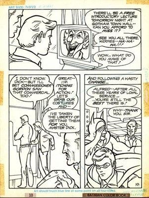 Original Art Batman: The Mystery of the Million Dollar Joke Page 10