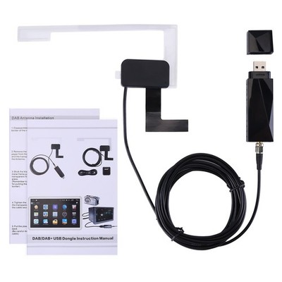 Autoradio Adapter Digital Tuner Audio Empfänger Antenne Auto USB Android DAB+ DE
