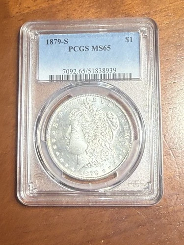 1879 S Morgan Silver Dollar MS65 PCGS San Francisco 90% Silver Beautiful Coin!