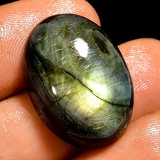 23 Ct AAA Natural Labradorite Oval Cabochon Loose Gemstone For Jewelry 22X15X8mm