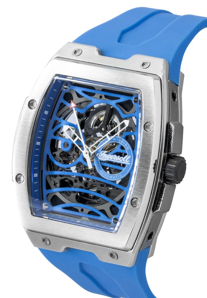 Ingersoll The Challenger Blue Skeleton Dial Automatic Casual Men's Watch I12308 - image 3 of 4