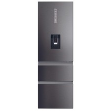 Image of Haier HTW5618EWMP 357L Series 5 60cm No Frost Fridge Freezer in Dark Inox 56445