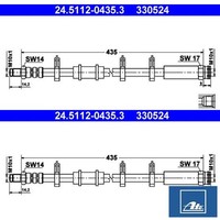 2X Bremsschlauch ATE 24.5112-0435.3 2 BremsschläUche Rechts Links Vorne