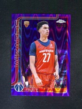 2025-26 Topps Chrome Will Riley #271 RC Rookie RayWave Purple Refractor /75