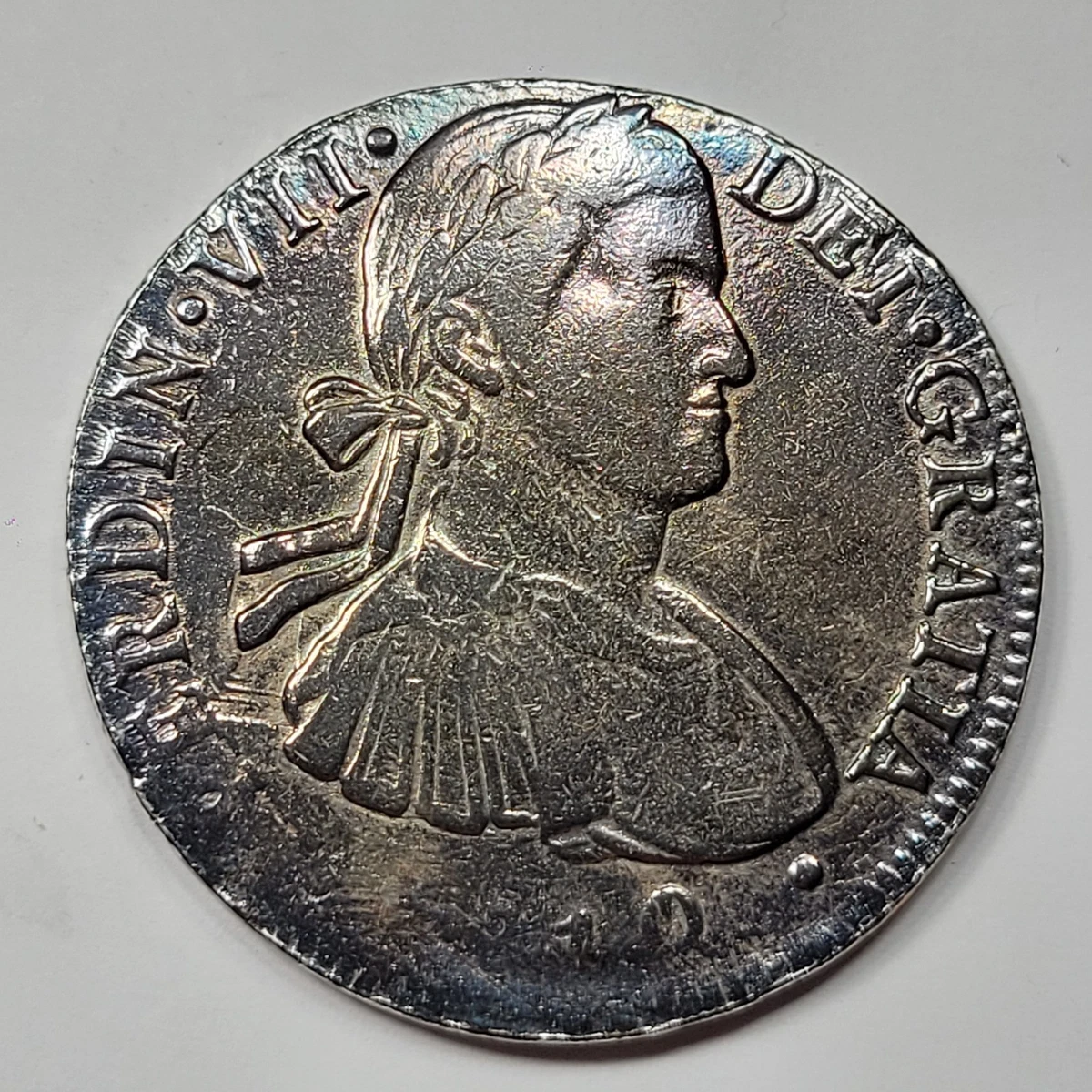 1810年 スペイン 8レアル銀貨 1810年 スペイン 8レアル銀貨 G3-2 18