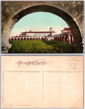 San Luis Rey Mission Through Arch California Postcard