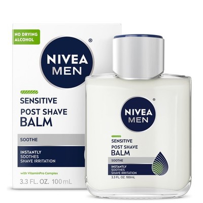 NIVEA MEN Sensitive Post Shave Balm, with 3.3 Ounce (Pack of 1), White 