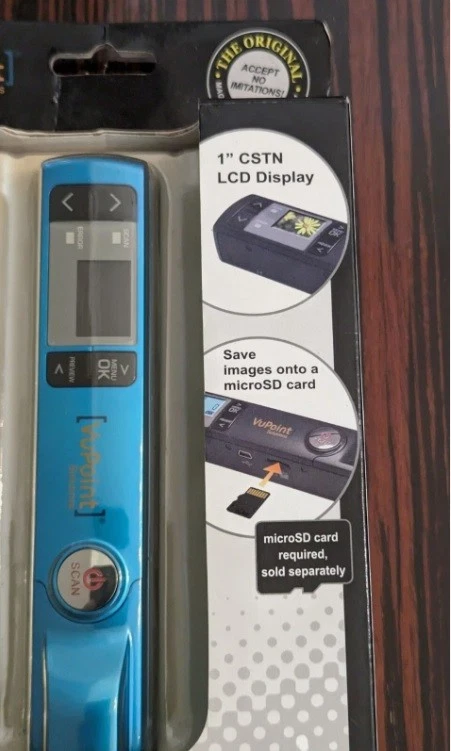 NEW VuPoint Magic Wand II Portable Scanner Laptop ST441T Blue - Image 2 of 4