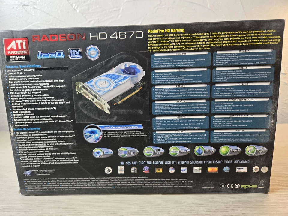 NEW Radeon HIS IcedQ Turbo HD 4670 Graphics Card 512 MB See Photos - Image 3 of 4