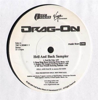 Drag-On, Hell And Back Sampler, (12'', Promo, Smplr), VG+, 3976462738