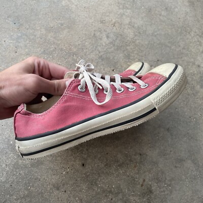 Vtg 90's Converse All Star Low top Mens Red Chuck Taylor Shoes