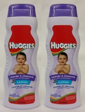 2 Huggies LAVENDER  CHAMOMILE With Calming Scent Lotion 15 oz