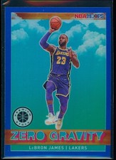2019-20 Hoops Premium Stock Zero Gravity Blue #18 LeBron James Lakers