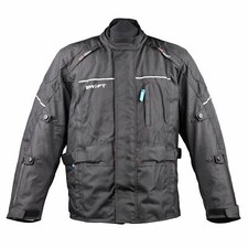 Swift S1 Textil Road Moto Motorrad Motorrad Jacke schwarz