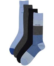 Calvin Klein Socks Dress 4 Pairs Men's Multicolor 4 Pack NWT