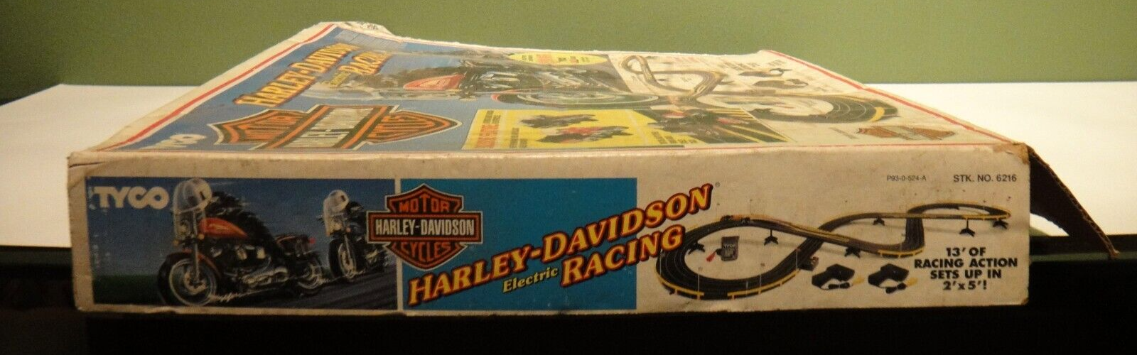 1992 Tyco Harley Davidson HO Motorcycle Slot Electric Racing 6216