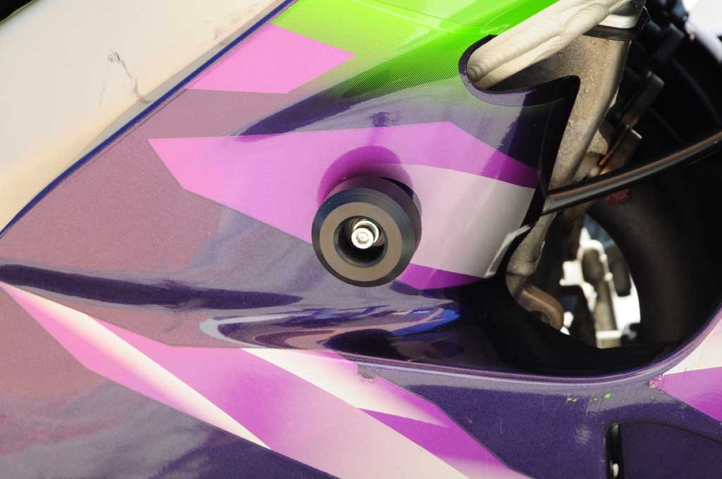 KAWASAKI ZX9R ZX9 R 1998 - 2004 BLACK CRASH MUSHROOMS SLIDERS