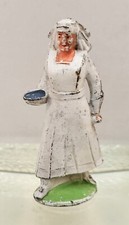 1930's Barclay Manoil Lead WWI NURSE w/ Blue Bowl Hemline in Skirt