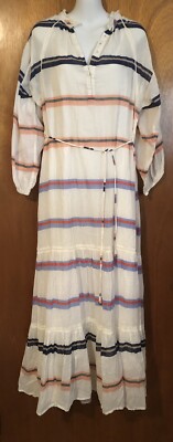 Apiece Apart 100% Cotton Striped Dress Size 8