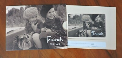 FENWICK UK GESCHENKKARTE MIT ORDNER. KEIN WERT. SAMMLERSTÜCK KONVOLUT 10