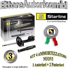 KIT 4 AMMORTIZZATORI STARLINE SKODA FABIA BERL 2000-> NUOVI 3 ANNI DI GARANZIA