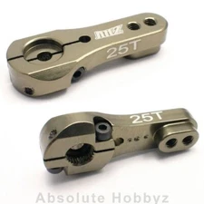 AHZ Aluminum Adjustable Hard Anodized Servo Horn Single Arm Futaba / Savox (25T)