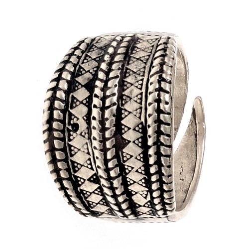Anillo vikingo Gotland réplica anillo vikingo anillo para dedos LARP bronce/plata - Imagen 2 de 2