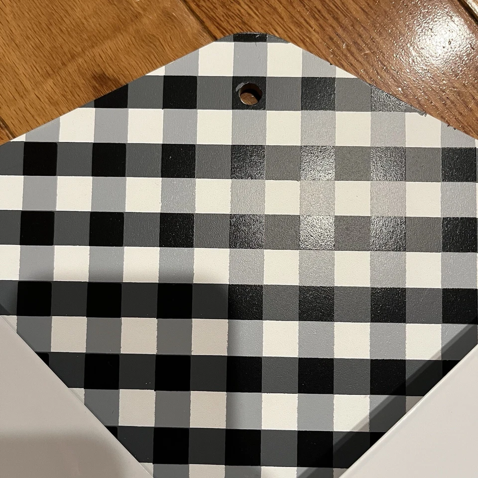 Portacorreo o Buzón Negro/Blanco y Metal, Estilo Granja Foto 3 de 4